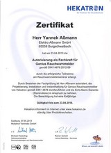 Qualifizierung bei Elektro Assmann: Autorisierung als Fachkraft fr Genius Rauchwarnmelder
